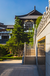 夏天中国陕西西安清凉寺景观